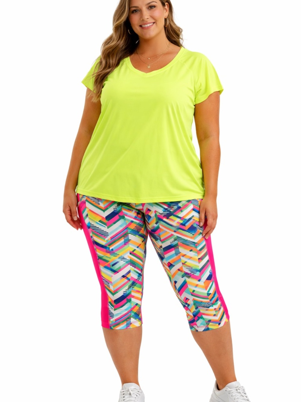 4 Pair Women’s XXL Leggings Bundle || High Rise Stretch W/ 2 mix & Match tees